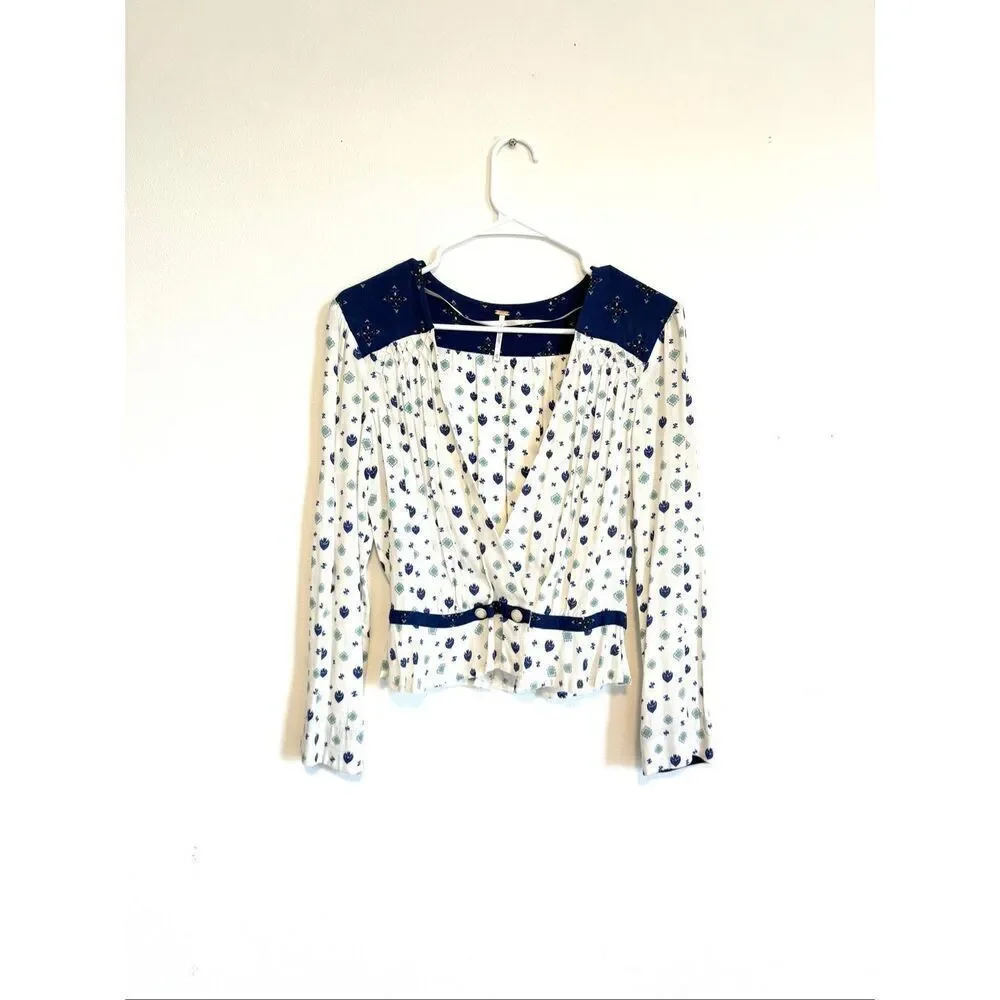 Free People Where We Roam Floral Top